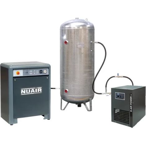 Compresseur d'air insonorisé 5,5 CV 500 L sécheur NUAIR (1/3)