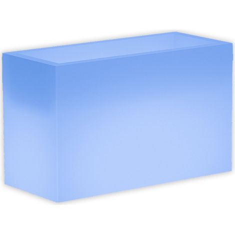 Leuchtende Vase FlowerPot Bright mit LED-Dekoration "Made in Italy" für den Außenbereich 80x35x50h cm -Blau / Mit Kabel (1/5)