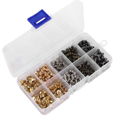 Kit de Rivets à Onglets pour Tétine, DIY Décoration Cuir Vêtements Sacs Ceintures (1/5)