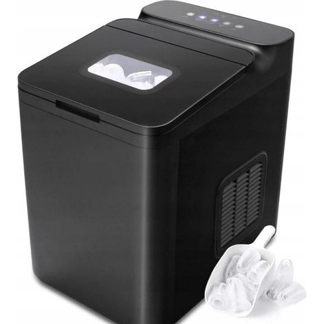 Macchina per il ghiaccio domestica compatta da 1,5 litri, due formati di cubetti, 15 kg/24 ore