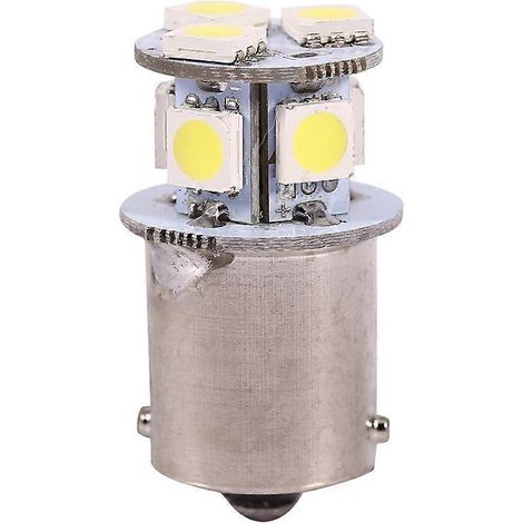 Ampoules LED blanches BA15S R5W 1156 5050 8SMD pour feux stop de voiture