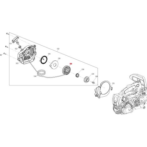 Puleggia avviamento ORIGINALE BLUEBIRD motosega CSP 270T - CSP 270TC CSP270T-127