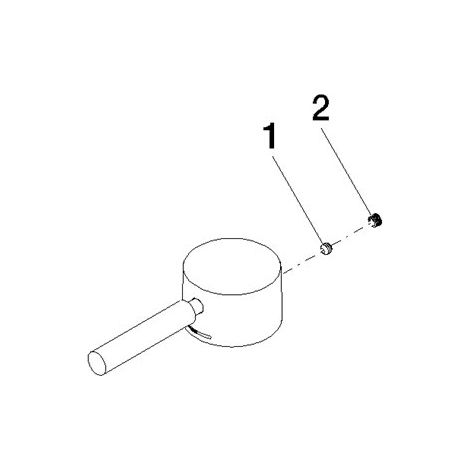 Dornbracht 90206600200-00 Jeu pour lavabo sur pied Pièces détachées