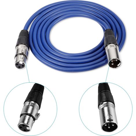 Trade Shop - Cable De La Caja Del Mezclador Del Micrófono Del Cable De La Extensión 5mt Macho Xlr M / F -