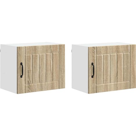 Maison Exclusive - Armario de Pared LUCCA 2 pcs Roble Sonoma 50 x