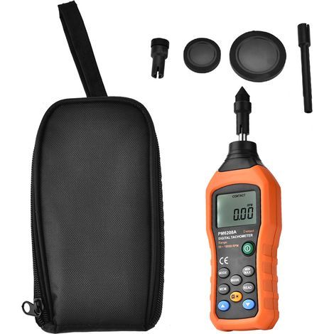 PEAKMETER PM6208A Digital Contact Tachometer, Engine Speed Tester (1/5)
