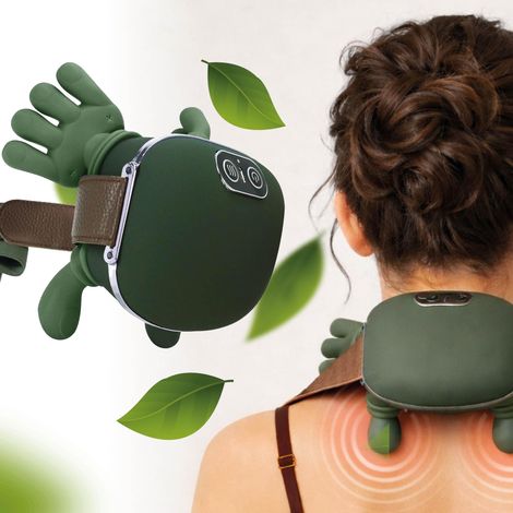 Masseur Cervical Chauffant Cou Nuque Dos Épaules - Massage Shiatsu Sans Fil (1/5)