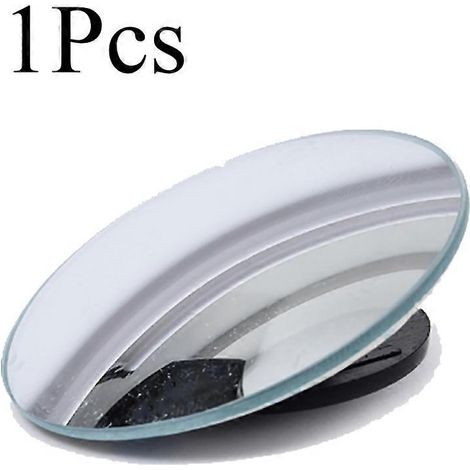 Lot de 2 rétroviseurs d'angle mort universels pour voiture, résistants à la pluie et à la buée, angle réglable, verre HD grand angle, sans cadre, convexe. (1/5)