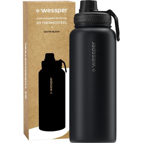 Borraccia termica Wessper WES266-BK-1000 nera, 1000 ml (1/5)
