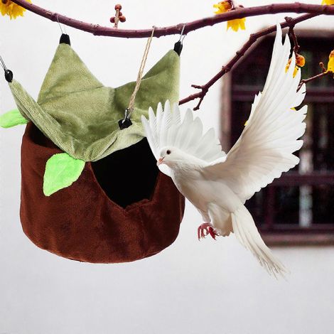 Hamac pour oiseaux, nid pour oiseaux, lit pour oiseaux, hamac d'hiver pour oiseaux, hamac suspendu, accessoires pour perroquets (1/5)