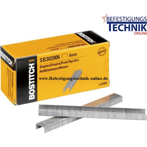 Agrafes bostitch T3020 métalliques 10 mm boîte pratique