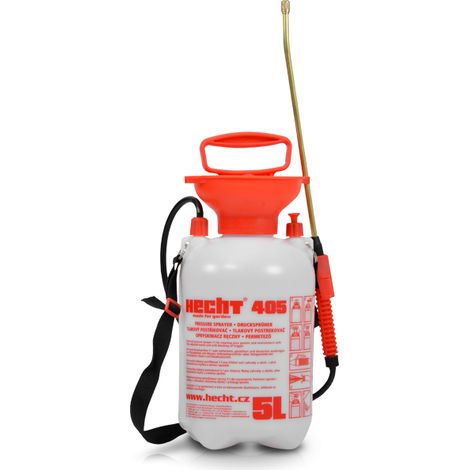 Hecht 405 PULVERISATEUR A PRESSION SPRAY ENGRAIS 5L avec jet 49cm tuyau de 1,3m 3bars (1/4)