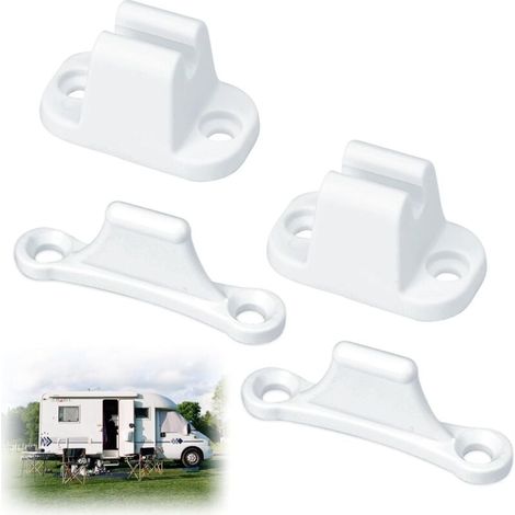 Camper Van Caravan Door Lock Compatible with 35mm and 48mm Mounting Holes Camper Accessories White Compartment Lock Increased Security for Camper MUMU (1/4)