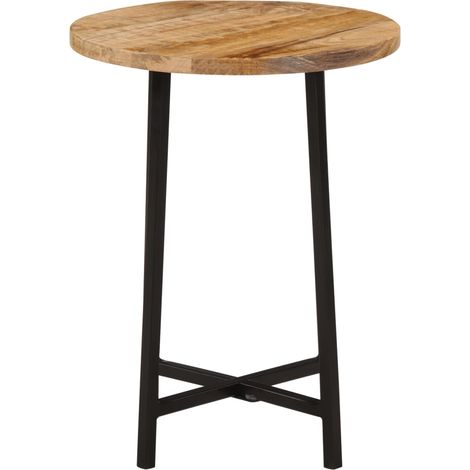 Table basse Table de salon Table de café 35x35x45 cm bois de manguier solide et fer (1/5)