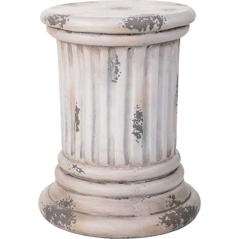 Columna decorativa color piedra, 34x34x42h cm (1/5)