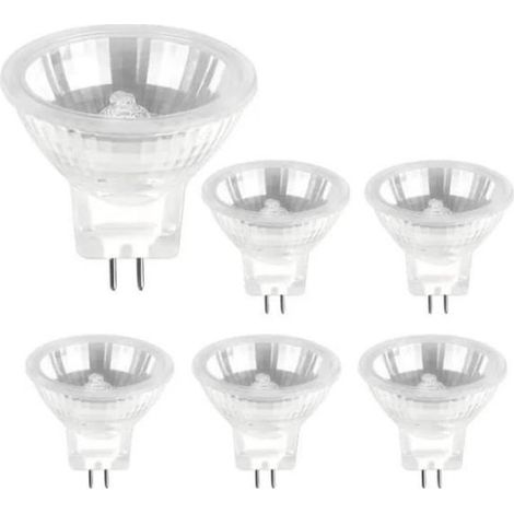 Ampoule Halogene 12V 20W GU4 Dimmable, 250lm Blanc Chaud 2700k, Spot Halogene GU4 pour Armoires, Éclairage Paysager, pack de 6 (1/4)
