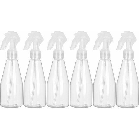 royaluxe -Flacon Spray Vide 200ml, Lot de 6 Vaporisat Vide en plastique, Bouteille Pulverisat Vide pour Désinfectant, Jardinage, Nettoyage (1/5)
