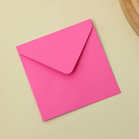 Packung mit 50 quadratischen, farbigen Briefumschlägen Schlichtes Design, vielseitig verwendbar Handgefertigte Umschläge für Grußkarten und Gesch (1/5)