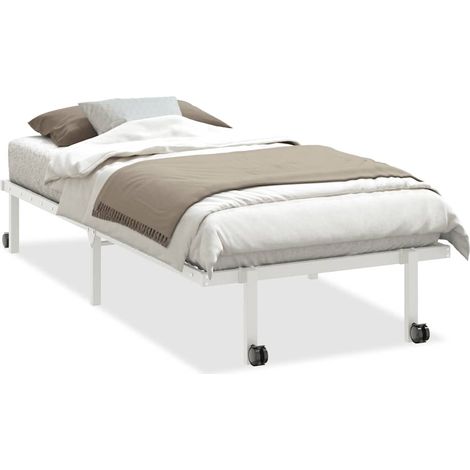 Maison Exclusive - Giroletto senza Materasso Pieghevole Bianco 90x190 cm Acciaio (1/5)