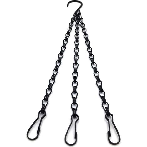 Chain De Suspension Pour Panier Suspendu - 50 cm - Capacité De Charge 15 kg - Métal Avec Traitement Électrophorétique - Pour Intérieur Jardin - 1 Pièce (1/5)