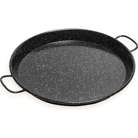 Briebe Levante Poêle à Paella Induction 16 cm, Acier Émaillé, Mini Paella, Snack, Dégustation  Noir