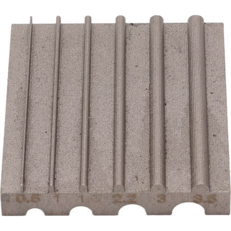 6-mm-Stahlklingen-Schneidmesser für Lederarbeiten, Glättungsschaber, DIY-Schleifwerkzeug, grauer runder Schlitz, Lederkantenschärfer (1/5)
