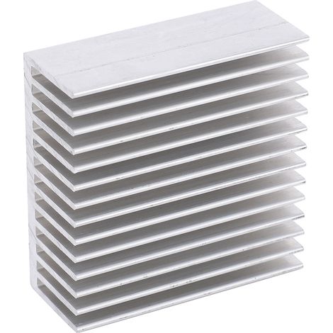 Lot de 4 dissipateurs thermiques en aluminium pour refroidissement CPU routeur Q50 x 20 x 50 mm (1/5)