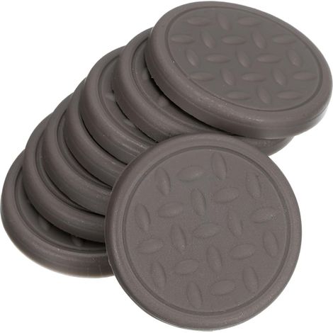 Patins de protection pour meubles, 3 cm, antidérapants, pour lit, canapé, table (marron) (1/5)
