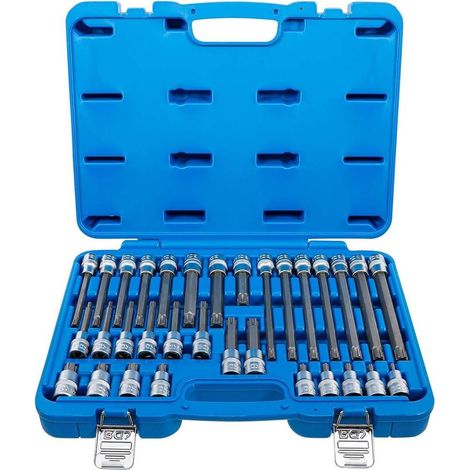 Jeu de Douilles et Embouts 1/2 32 pcs - Profil Cannelé pour Ribe - Polyvalence et Précision, Acier - D-Work (1/5)