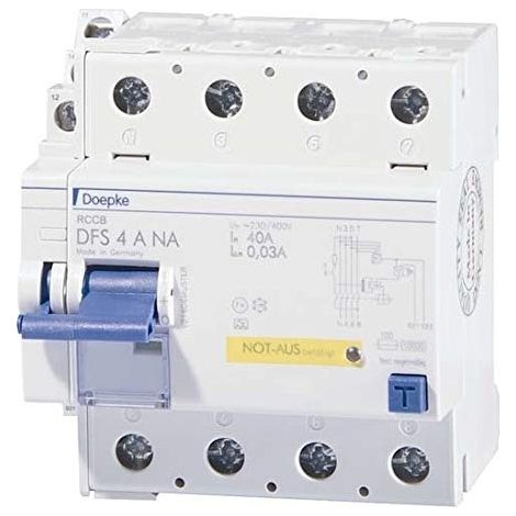 DOEPKE 4014712226012 INTERRUPTEUR FI DFS4 040-4/0,03-A NA AVEC DISPOSITIF SUPPLÉMENTAIRE 9134841