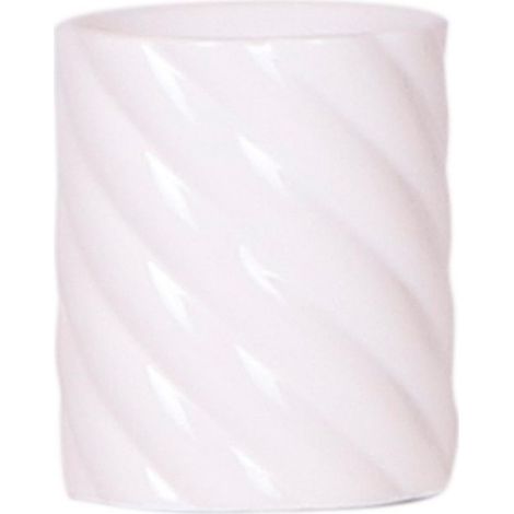 Cache-pot Décoratif Candy en Céramique Blanche, Pot de Fleurs Rond pour Intérieur, Ø 6 cm - PANGIVO (1/3)
