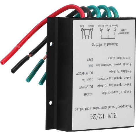 Reliable 400W Wind Turbine Controller with Automatic Restart for Battery Charging in Harsh Conditions, Aluminum Alloy (1/5)