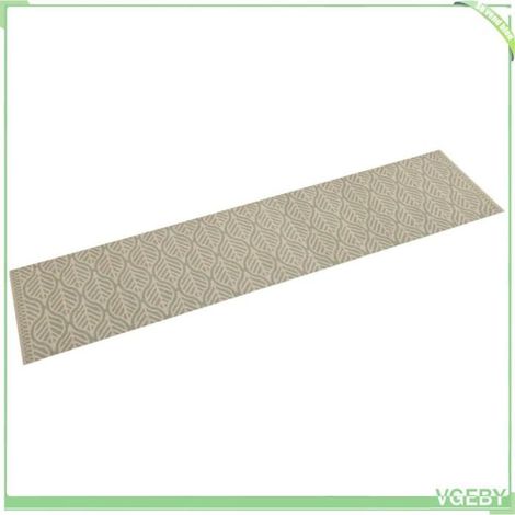 4005634 Tapis de cuisine lavable impression feuilles 60x300 cm velours (1/5)