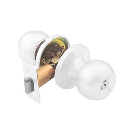 Pomo bola 60/70mm llave-condena Inther - Blanco, INTHER (1/2)