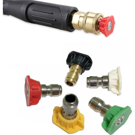 Accessoires pour nettoyeur haute pression, pistolet à eau, buse à connexion rapide, buse/tête de buse haute pression (1/4)