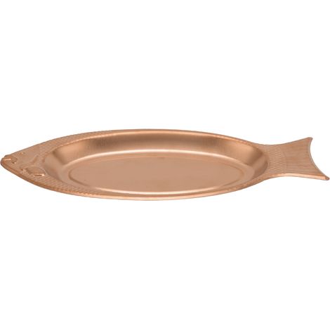 Extra dicke, fischförmige Servierplatte aus Edelstahl, perfekt für einen Hochzeitstag (1/5)