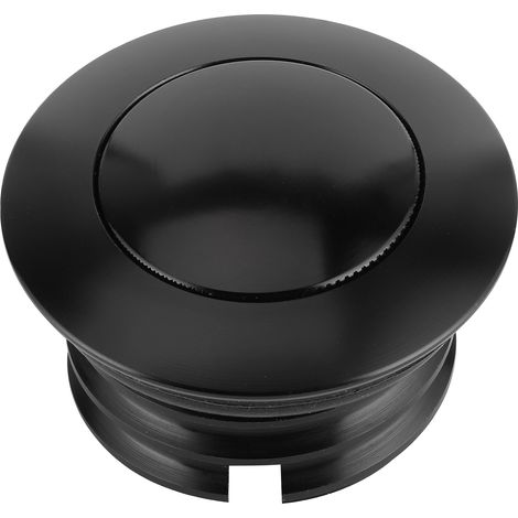 Bouchon de réservoir à poussoir en aluminium CNC, capuchon de remplissage d'huile de rechange, pièces extérieures noires (1/5)
