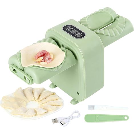 Machine à raviolis, machine électrique pour la cuisine, pour réaliser de magnifiques raviolis, pâte à raviolis réglable (vert)