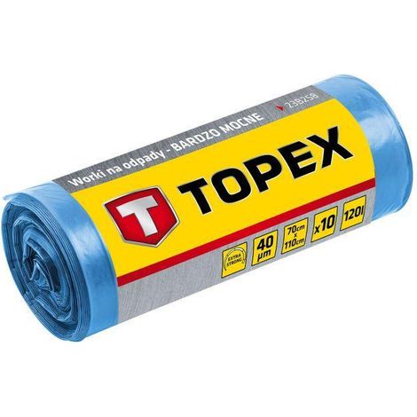 Sacchi per rifiuti 120 L, blu, 40 micron (1/3)