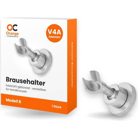 V4 Edelstahl Duschkopf Halter Handbrause Brause Halterung Wandhalter Duschbrause B (1/4)