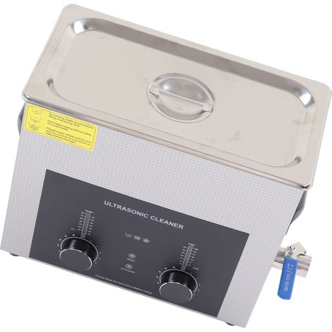 Nettoyeur ultrasonique à dégazage 6,5L, design ergonomique, résistant aux rayures, machine de nettoyage professionnelle, prise UE 220V (1/5)
