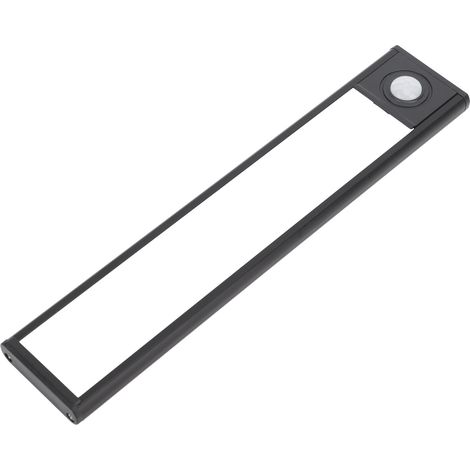 Bande lumineuse LED magnétique intelligente ultra-mince, rechargeable et à détecteur de mouvement, pour meuble à vin ou à chaussures, 20 cm, noire. (1/5)