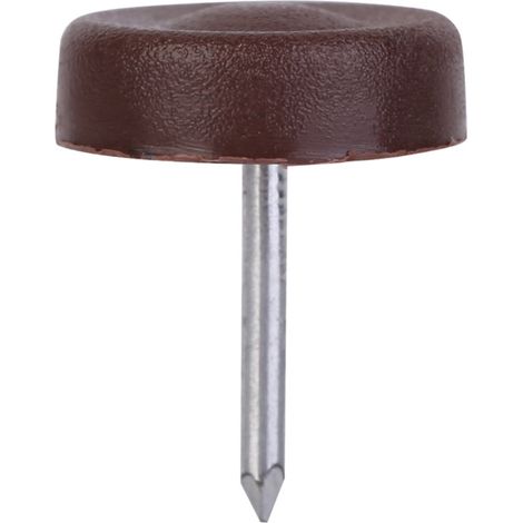 Lot de 100 patins de protection antidérapants pour meubles (canapé, chaise, table), clous de fixation, 18 mm x 5 mm (1/5)