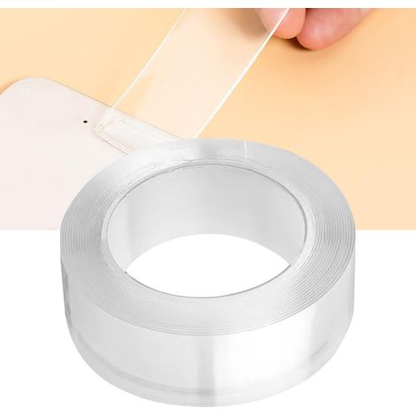 Ruban Adhésif Double Face Adhesive Washable Antidérapant Fixation Forte Transparent modèle Super Forte pour fixation murale (1/5)