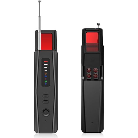 5-in-1-Detektor für versteckte Kameras, drahtloser HF-Detektor mit 5 Empfindlichkeitsstufen, Mikrofon und GPS-Tracker, Ortungsgerät für versteckte Geräte in Hotel, Büro und auf Reisen