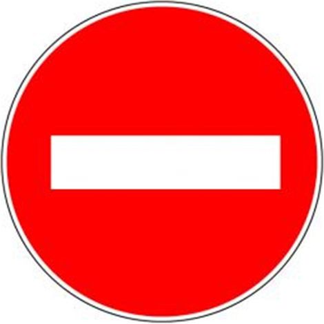 Panneau Sens interdit - Ø30cm - ISO 7001