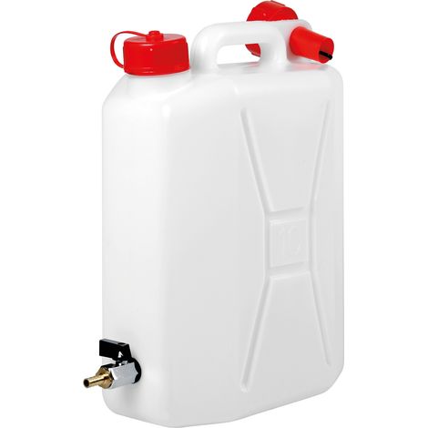 Tanica in polietilene con rubinetto in metallo - 10 L - Verticale (1/3)