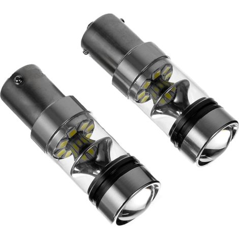 Paire Ampoules Led 1156 Voiture Feu De Recul Clignotant, Dc 9v-30v, 100w Haute Luminosité 1000 Lm, Éclairage 360°, Longue Durée 50 000 H, Remplacement Direct Pour Feux De Jour
