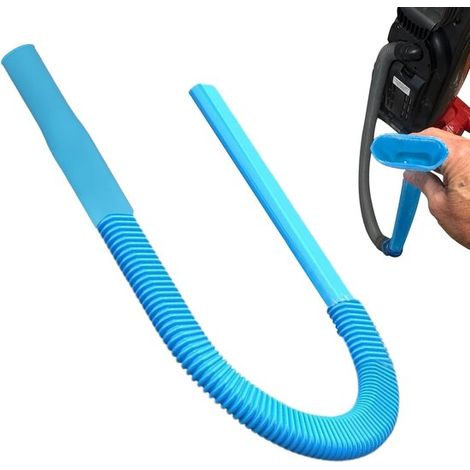 Tuyau d’aspiration universel 31,5 pouces – Tuyau flexible avec raccords en plastique – Pour sèche-linge ventilation et collecte d’eau – Compatible avec la plupart des aspirateurs – Bleu (1/5)