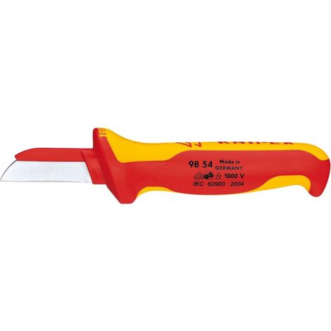 KNIPEX 98 54 Kabelmesser isolierender Mehrko.-Griff, VDE 190 mm